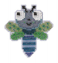 DIY Mill Hill Dragonfly Bug Spring Beaded Counted Cross Stitch Ornament Kit - £11.95 GBP
