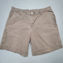 Columbia Shorts Men Size 34 Brown Classic Flat Front Chino Cargo Pocket ... - £11.32 GBP