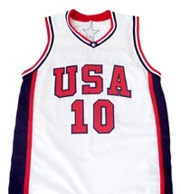 Kevin Garnett #10 Team USA Men Basketball Jersey White Any Size - £28.03 GBP