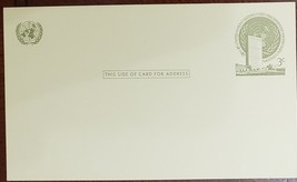 3 cent postage blank postcard for the United Nations, new - £7.78 GBP