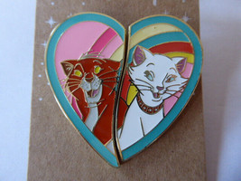 Disney Exchange Pins Aristocats Duchess & Thomas O'Malley Heart Enamel Pin Se... - $27.28