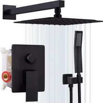 Shower Faucet, Rainfall Shower Head, Large Waterfall Showerhead, High Pr... - £124.63 GBP