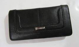 Tignanello Skinny Fold Leather Wallet Black NWT - $45.00