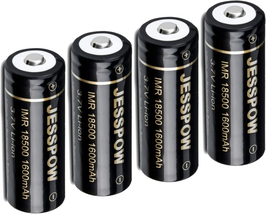 JESSPOW 18500 Rechargeable Batteries, IMR 18500 Rechargeable Li-Ion Battery 1600 - £18.67 GBP