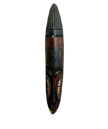 TIKI MASK 24&quot; WOOD HAWAIIAN ISLAND HOME WALL DECOR TRIBAL AFRICAN POLYNE... - $32.62