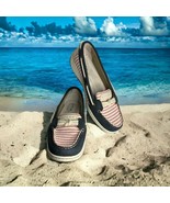 Sperry Top Siders Leather Canvas Boat Shoes Loafers Size 8M Fits Like 7.... - $534.05 MXN