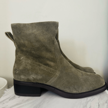 LUCKY BRAND Kazey Square Toe Suede Bootie, Block Heel, Martini, Size 10, NWT - £65.21 GBP