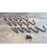 15 IRON COAT HOOKS HAT HAND FORGED 4&quot; LONG ANTIQUE STYLE HOOK ENTRY U-SH... - $717.82 MXN