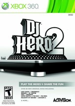 XBOX 360 DJ Hero 2 Video Game 50 cent lady gaga daft punk janet jackson flo rida - £4.39 GBP