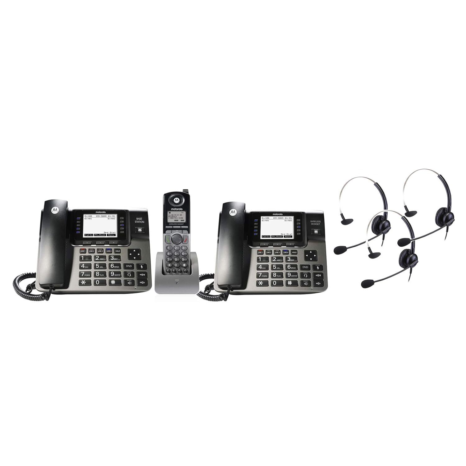 Motorola ML1002SE DECT 6.0 Expandable 1 to 4 Lines Business Phone System with Vo