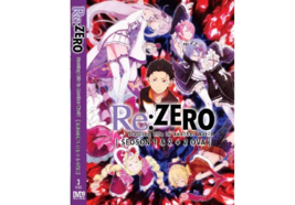 DVD Anime Re: Zero Starting Life In Another World Season 1+2 + 2 OVA English Dub - £27.45 GBP