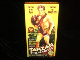 VHS Tarzan The Fearless, Tarzan of the Apes Double Tape Set Buster Crabbe - £6.26 GBP