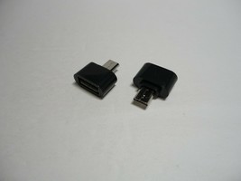 2x Lot Pack USB Female Micro B Converter OTG Adapter Cable For Samsung LG HTC PC - £8.24 GBP