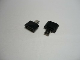 2x Lot Pack USB Female Micro B Converter OTG Adapter Cable For Samsung LG HTC PC - £8.28 GBP