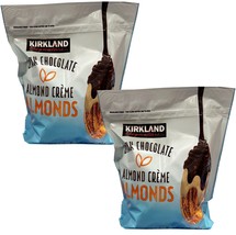 2 Packs Kirkland Signature Dark Chocolate &amp; Almond Creme Almonds - £27.07 GBP