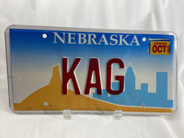 KAG Vintage Vanity License Plate Nebraska Personalized Auto Man-Cave Décor - £70.71 GBP