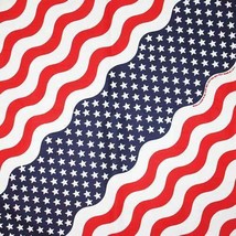 Hav-A-Hank*USA Made Wavy Us Flag American Bandana Scarf Head Neck Wrap Face Mask - £5.50 GBP