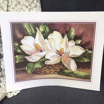 Vintage Poster Art Print Floral Flowers Signed Peggy Hatch Sibley 16”x20” NOS - £10.87 GBP