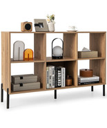 Open-Back Bookshelf with Drawer for Study-Natural - Color: Natural - $2,702.76 MXN