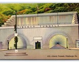 Liberty Tunnels Pittsburgh Pennsylvania PA UNP Linen Postcard N20 - $2.92