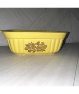 VINTAGE PFALTZGRAFF VILLAGE FTDA 16OZ CASSEROLE DISH 1983 YELLOW BROWN FTD - £12.85 GBP