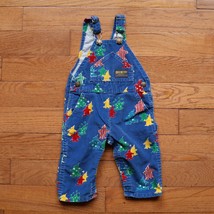 Vintage OshKosh BGosh Juggling Clown Overalls Toddler Kids Blue Sz 12 mo - $39.19