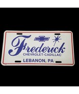 Vintage Chevy Dealer License Plate Frederick Chevrolet Cadillac Lebanon PA - €14,41 EUR