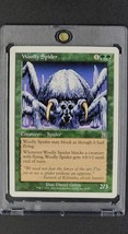 2001 MTG Magic the Gathering Deckmasters Woolly Spider Green Magic Card LP / NM - $7.64