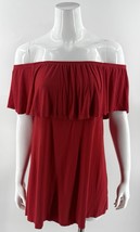 Forever 21 Mini Dress Size Small Red Off Shoulder Tunic Solid Womens - €11,93 EUR Forever 21 Mini Dress Size Small Red Off Shoulder Tunic Solid Womens - €11,93 EUR
