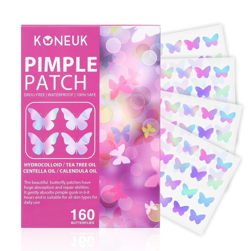 Acne Pimple Patches for Face (160 Counts), Hydrocolloid Acne Patches with Tea Tr Item image 12