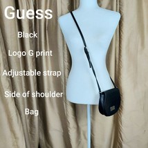 Guess Black Crossbody G Print Adjustable Strap Bag - £10.93 GBP