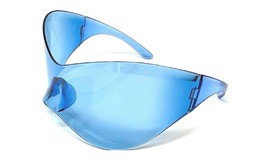 Dweebzilla Futuristic XL Oversized Mask Y2K One Piece Shield Lens Sunglasses (Cr - £11.53 GBP