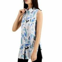 Alfani Womens Printed Sleeveless Tunic Top, Size Small - £23.54 GBP