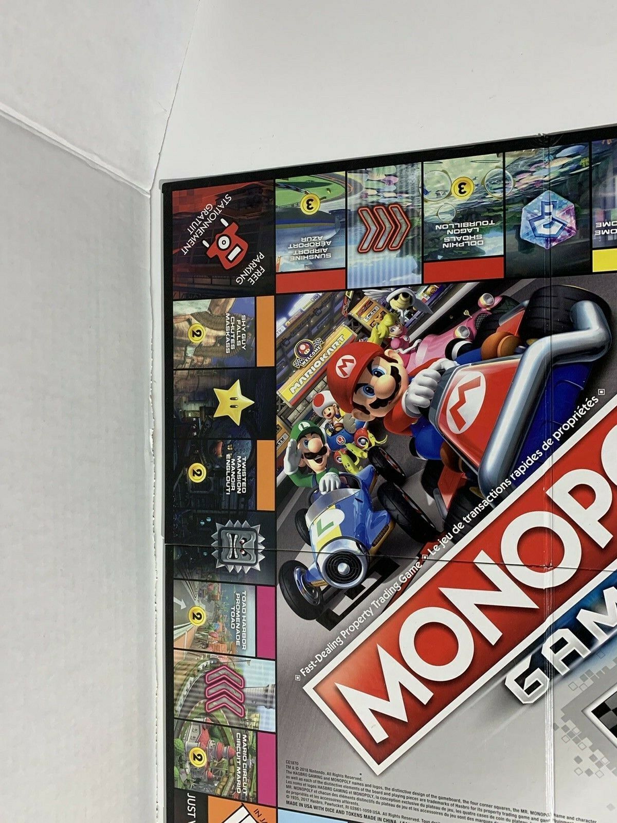 MarioKart Monopoly Gamer Replacement Game Board Only Nintendo Hasbro