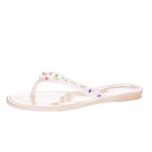 Chinese Laundry Suntan Rhinestone Jelly Sandals Blush - $28.00