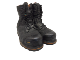 Timberland PRO Men&#39;s 8&quot; Boondock Waterproof Work Boots Black 89645 Size 8.5W - £83.52 GBP