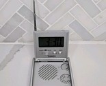 TIMEX Flip Top Travel Alarm Clock AM/FM Portable Pocket Radio Model #T315S - $27.67