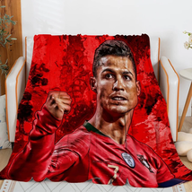 Sofa Blankets for Winter Cristiano Ronaldo Microfiber Bedding Custom Warm Knee B - £51.36 GBP