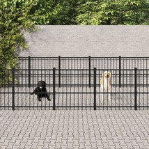 Outdoor Dog Kennel Steel 25.4 m² - £512.46 GBP