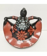 Peru Chulucanas Dancing Figure SIGNED JOSE MARQUEZ Folk Art Pottery Lg 7... - £125.01 GBP