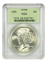 1935 $1 PCGS MS62 (OGH) - £198.88 GBP