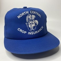 Vtg North Central Crop Insurance Trucker Farmer Hat Cap Blue K Products ... - $16.61