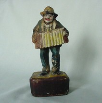 1939 PAINTED STATUE SQUEEZE BOX ACCORDION PLAYER - £12.58 GBP