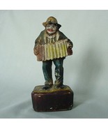 1939 PAINTED STATUE SQUEEZE BOX ACCORDION PLAYER - $16.00