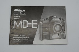 Original Nikon MD-E Camera Motor Drive Instruction Book / User Manual - $14.84
