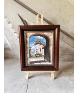 Vintage French Castle Painting. Orig.  Oil on Canvas. Rustic European Ho... - $2,254.92 MXN