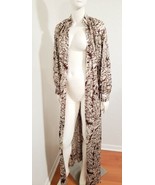 Vtg 70s Deena Sheer Robe Lounge House Dress Model Coat Mumu Muu Muu Palm... - £36.34 GBP
