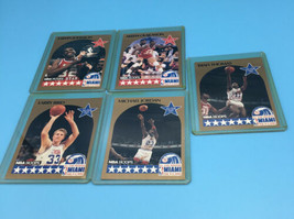 1990 NBA HOOPS All-Star Lot Of 5 Micheal Jordan, Magic Johnson, Larry Bird .etc - £8.23 GBP