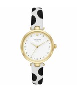 New Kate Spade NY KSW1449 Holland Black Dot White Leather band Watch - £142.11 GBP