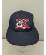 Pro line cap hat TX USA made Fitted baseball cap Medium Blue red K bulldog - $20.78